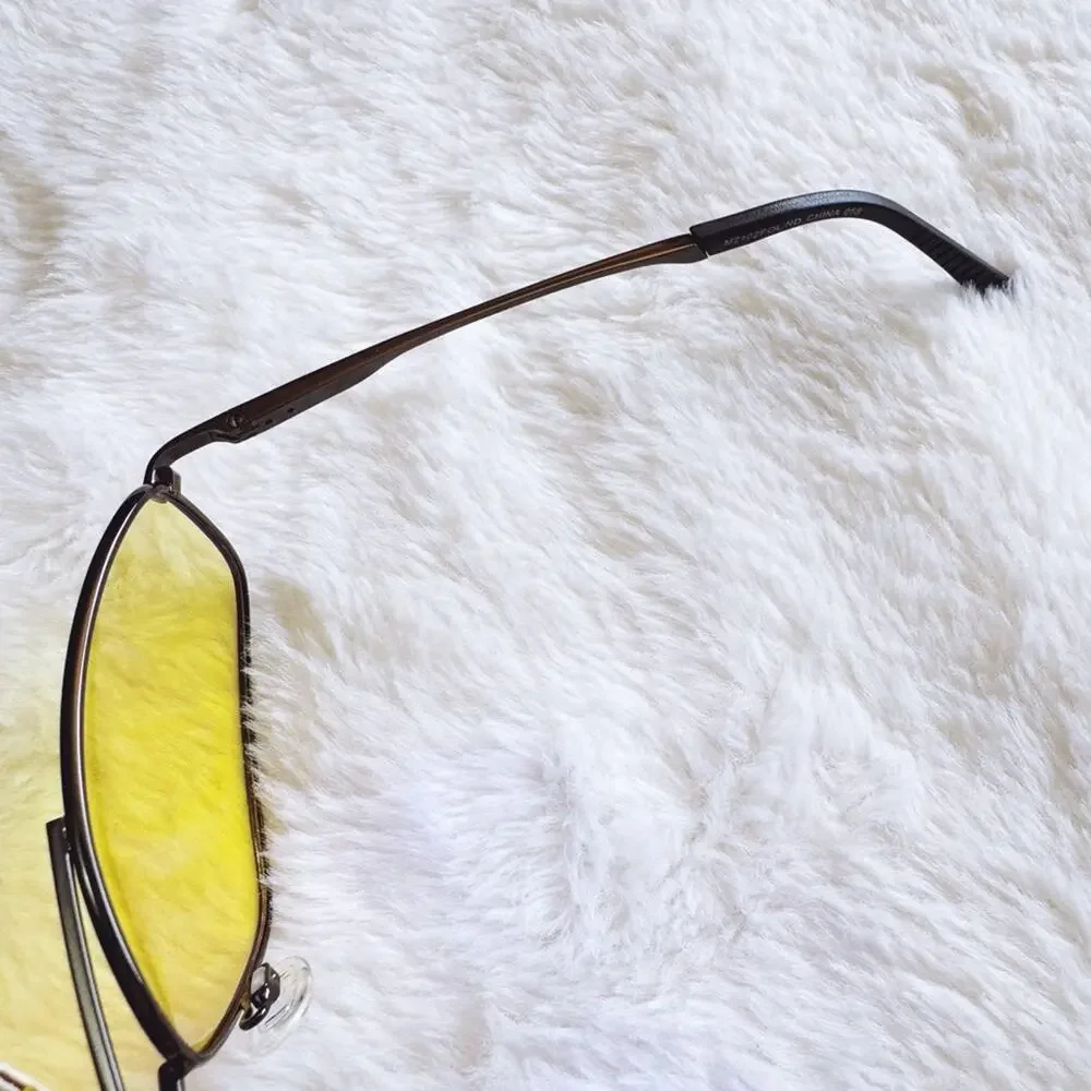 Orielle Black Aviator Sunglasses